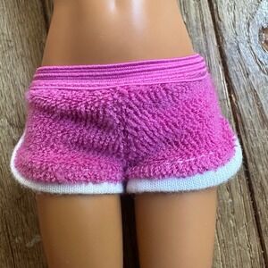 Vtg Barbie Purple Terry Cloth Shorts White Trim Doll Clothes Accessory‎